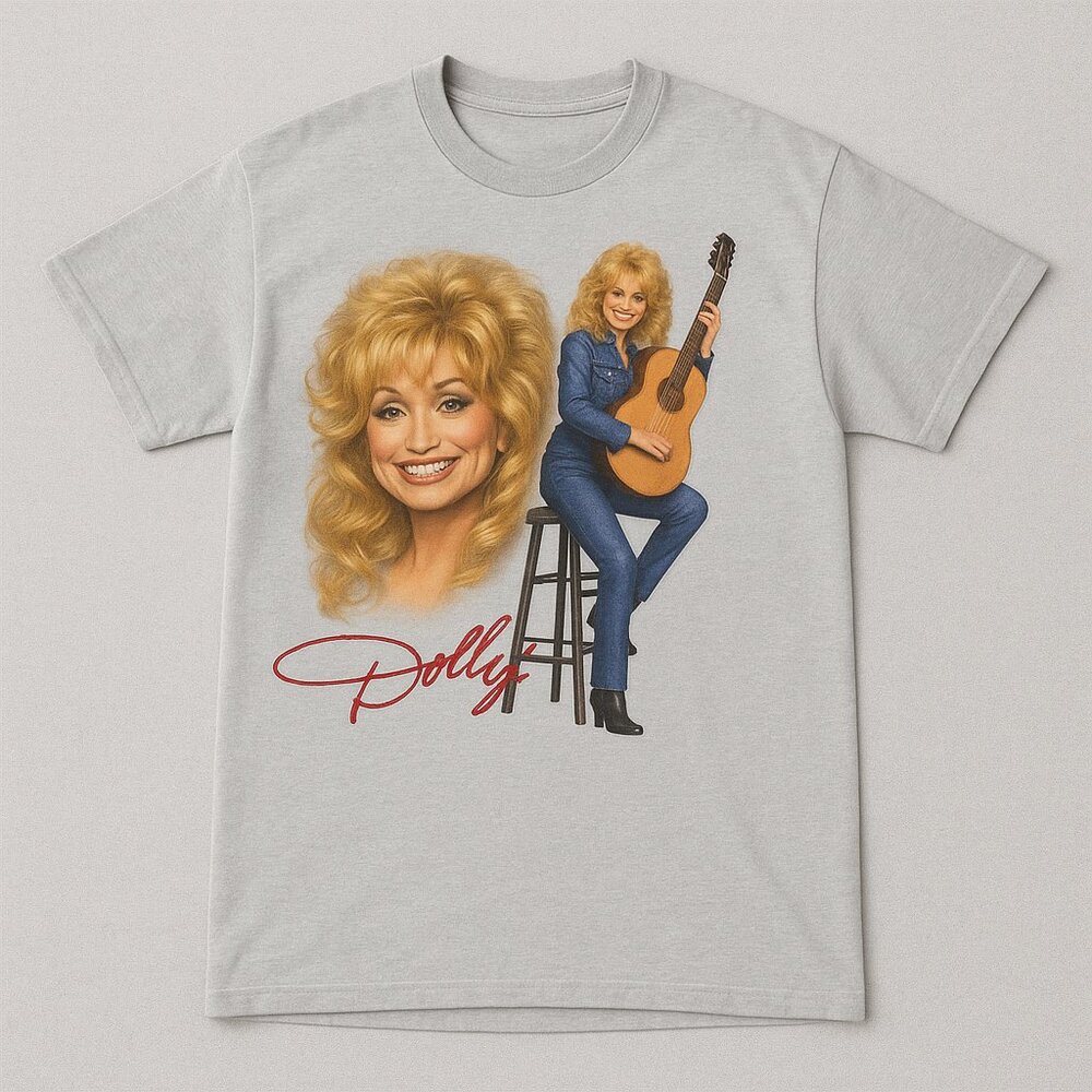 Vintage Dolly Parton Tour Concert T Shirt Country Music - Picture 5 of 6